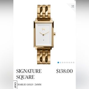MVMT women's gold watch signature square